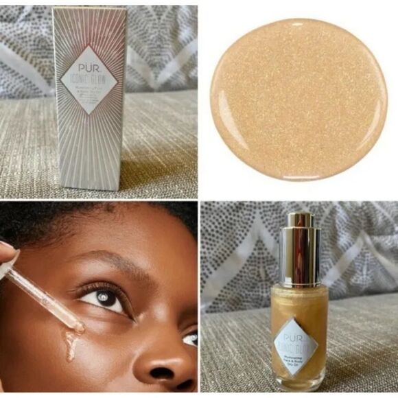 PUR Cosmetics Crystal Clear Iconic Glow Shimmer Oil, 1 FL Oz D7 - Picture 3 of 7